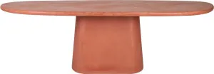 Zuri Dining Table Terracotta by Muundo | Tallira Furniture, a Dining Tables for sale on Style Sourcebook