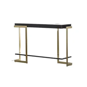 Manhattan Console Table - Black & Gold by Gallery Direct, a Console Table for sale on Style Sourcebook