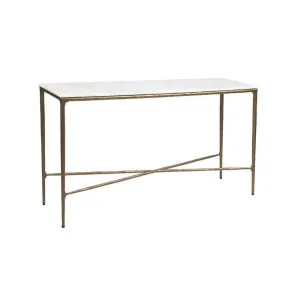 Heston Marble Console Table - Brass (Medium) by CAFE Lighting & Living, a Console Table for sale on Style Sourcebook