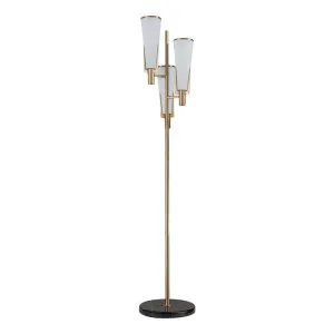 St Germain Iron & Glass Floor Lamp by Emac & Lawton, a Floor Lamps for sale on Style Sourcebook