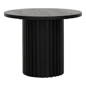 Gabino Round Side Table 66cm in Black by OzDesignFurniture, a Bedside Tables for sale on Style Sourcebook