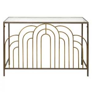 Achmony Mirror Topped Iron Console Table, 120cm by Want GiftWare, a Console Table for sale on Style Sourcebook