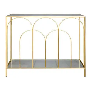 Aura Arch Iron & Glass Console Table, 100cm by Want GiftWare, a Console Table for sale on Style Sourcebook