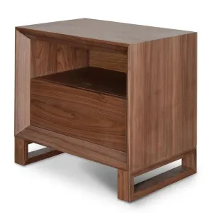 Ex Display - Jaxson Bedside Table - Walnut by Interior Secrets - AfterPay Available by Interior Secrets, a Bedside Tables for sale on Style Sourcebook