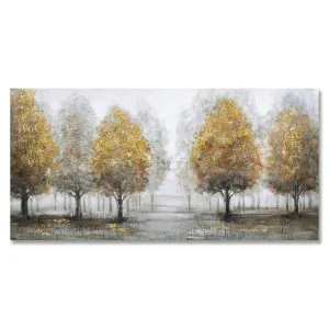 "Golden Grove Misty" Stretched Canvas Wall Art Painting, 140cm by PNC Imports, a Artwork & Wall Decor for sale on Style Sourcebook