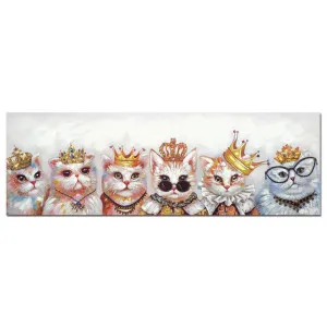 "Your Majesty Kitty" Stretched Canvas Wall Art Painting, 150cm by PNC Imports, a Artwork & Wall Decor for sale on Style Sourcebook