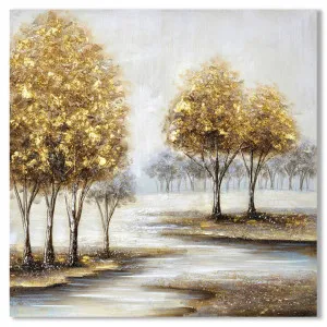 "Creekside Autumn Misty" Stretched Canvas Wall Art Painting, Type B, 80cm by PNC Imports, a Artwork & Wall Decor for sale on Style Sourcebook