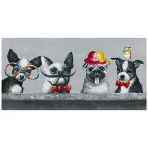 "Sir. Puppys" Stretched Canvas Wall Art Print, 120cm by PNC Imports, a Artwork & Wall Decor for sale on Style Sourcebook