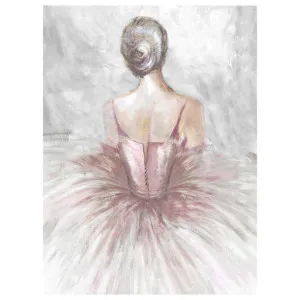 "Pink Dressed Ballerina" Stretched Canvas Wall Art Painting, Type A, 70cm by PNC Imports, a Artwork & Wall Decor for sale on Style Sourcebook