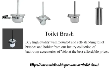 Commercial Toilet Brushes Interior Design Mood Board by Velo Hand Dryers on Style Sourcebook