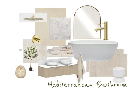 Mediterranean Room Design Mood Board Bathroom Interior Design Mood Board by KaitlynG on Style Sourcebook