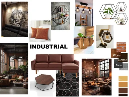 INDUSTRIAL Interior Design Mood Board by Nillamagz on Style Sourcebook