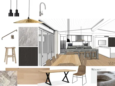 Kitchen Interior Design Mood Board by Aime Van Dyck Interiors on Style Sourcebook