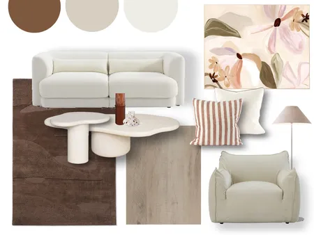 Warm Contemporary Living Interior Design Mood Board by Manea Interiors on Style Sourcebook