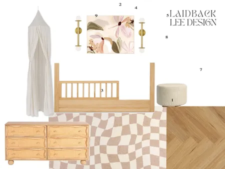 A neutral bedroom for our clients' 5 year old daughter Interior Design Mood Board by LAIDBACK LEE DESIGN STUDIO on Style Sourcebook
