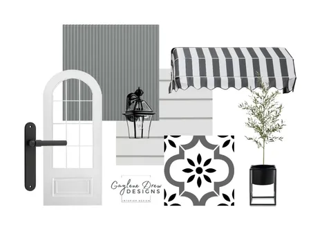 Hamptons Inspired Exterior Interior Design Mood Board by Gaylene Drew Designs on Style Sourcebook