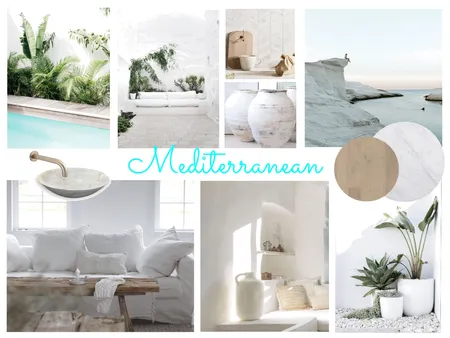 Mediterranean Style Home Interior Design Mood Board by Erina Read on Style Sourcebook