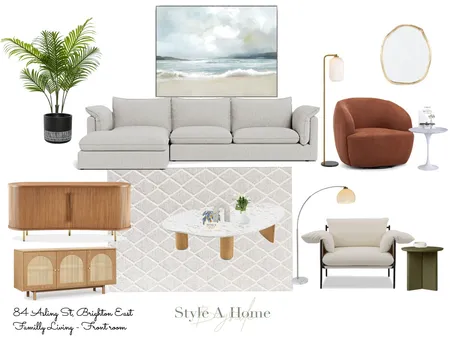 84 Asling St, Brighton Front Lounge Interior Design Mood Board by Styleahome on Style Sourcebook