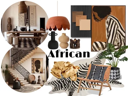 African Design Style Mood Board Interior Design Mood Board by amyllawrence03 on Style Sourcebook