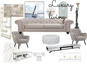 Luxury and modern living Interior Design Mood Board by Annette S. Interior design on Style Sourcebook