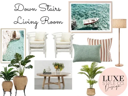 House 1 Down stairs Living Room Interior Design Mood Board by Luxe Style Co. on Style Sourcebook