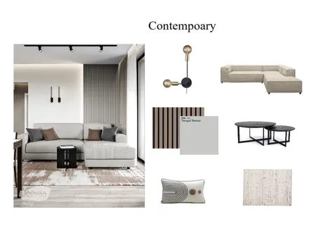 Contempoary Livingroom Interior Design Mood Board by HelloAdventure on Style Sourcebook