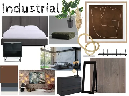 industrial bedroom 2 Interior Design Mood Board by Pink_trm@hotmail.com on Style Sourcebook