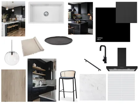 Monochrome Kitchen Interior Design Mood Board by Keely Styles on Style Sourcebook