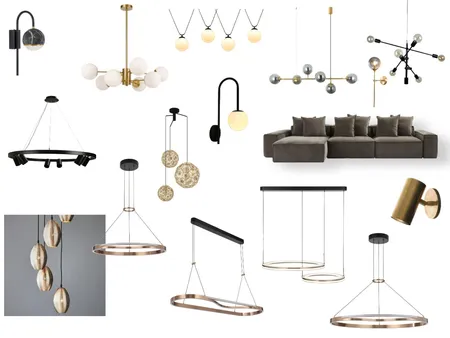 Loft living room lighting Interior Design Mood Board by MV Design on Style Sourcebook
