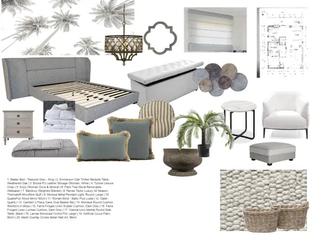 GUEST BEDROOM Interior Design Mood Board by ursulasinden8@gmail.com on Style Sourcebook