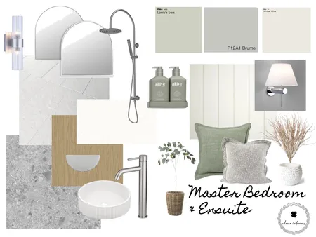 Dalton Master Bedroom and Ensuite Interior Design Mood Board by CloverInteriors on Style Sourcebook