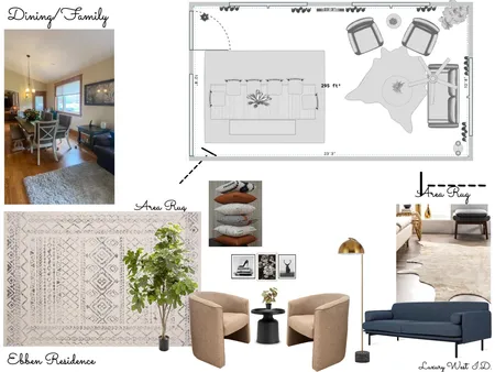 Dining/Family Ebben residence Interior Design Mood Board by LUX WEST I.D. on Style Sourcebook