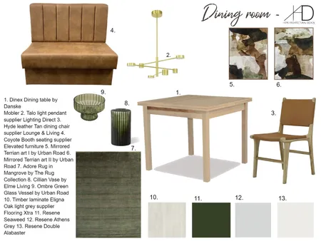 Dining sample board Interior Design Mood Board by Hopej on Style Sourcebook