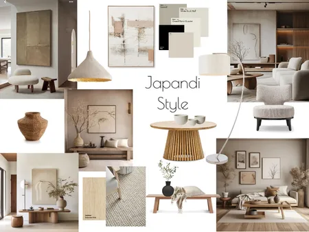 main board Japandi Interior Design Mood Board by moneil on Style Sourcebook