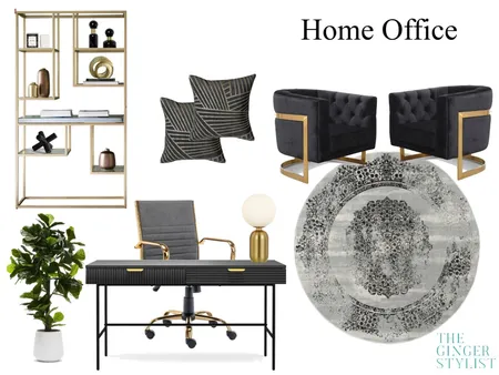 Luxe home office Interior Design Mood Board by The Ginger Stylist on Style Sourcebook