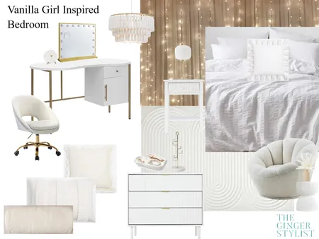 Vanilla Girl Inspired Tween Bedroom Interior Design Mood Board by The Ginger Stylist on Style Sourcebook