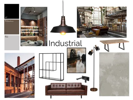 Industrial Design Style Mood Board Interior Design Mood Board by PetaMichael on Style Sourcebook