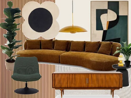 Mid-Century Modern Living Room Interior Design Mood Board by Prissilla Rademakers on Style Sourcebook