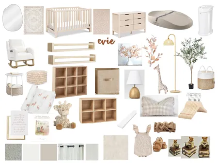 sample board baby girl nursery Interior Design Mood Board by AlexaWhitehurst on Style Sourcebook