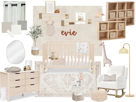 sample board baby girl nursery Interior Design Mood Board by AlexaWhitehurst on Style Sourcebook