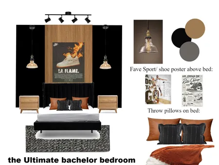 Bachelor bedroom Interior Design Mood Board by hopie on Style Sourcebook