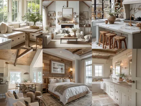 modern farmhouse interior inspo board Interior Design Mood Board by brianna sardinha on Style Sourcebook