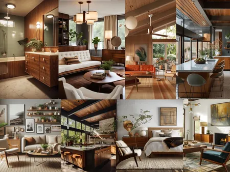 mid-century interior inspo board Interior Design Mood Board by brianna sardinha on Style Sourcebook