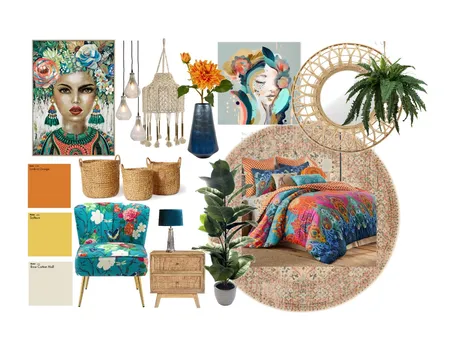 Bohemian style mood board Interior Design Mood Board by TARASINTERIOR on Style Sourcebook