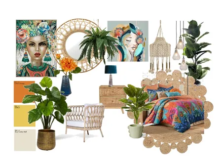 Bohemian style mood board Interior Design Mood Board by TARASINTERIOR on Style Sourcebook