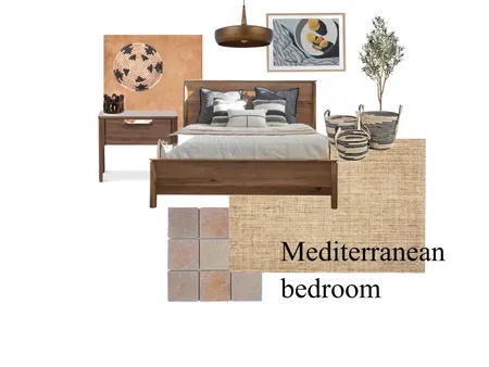 Mediterranean bedroom Interior Design Mood Board by SamanthaEberhart on Style Sourcebook