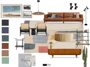 Mid-century modern Livingroom Interior Design Mood Board by C22 Studio on Style Sourcebook