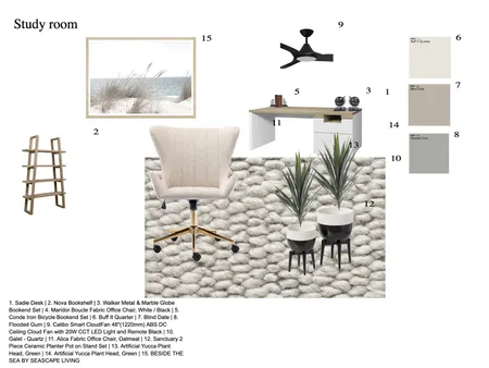 Study room Interior Design Mood Board by Mukundi on Style Sourcebook