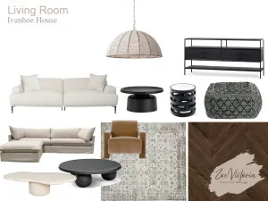 Ivanhoe House - Living Room Interior Design Mood Board by Zoe Victoria Design on Style Sourcebook