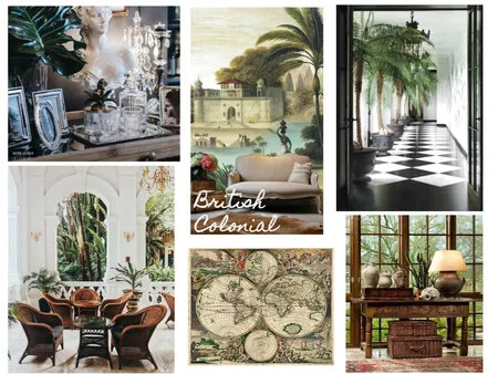 British Colonial Design Style Interior Design Mood Board by lagreca on Style Sourcebook